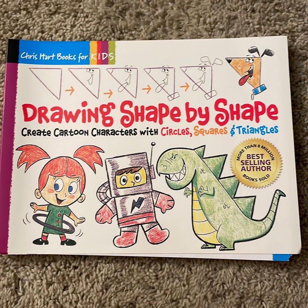 DRAWING SHAPE BY SHAPE CHRIS HART BOOKS FOR KIDS